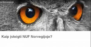 NUF registracija Norvegijoje